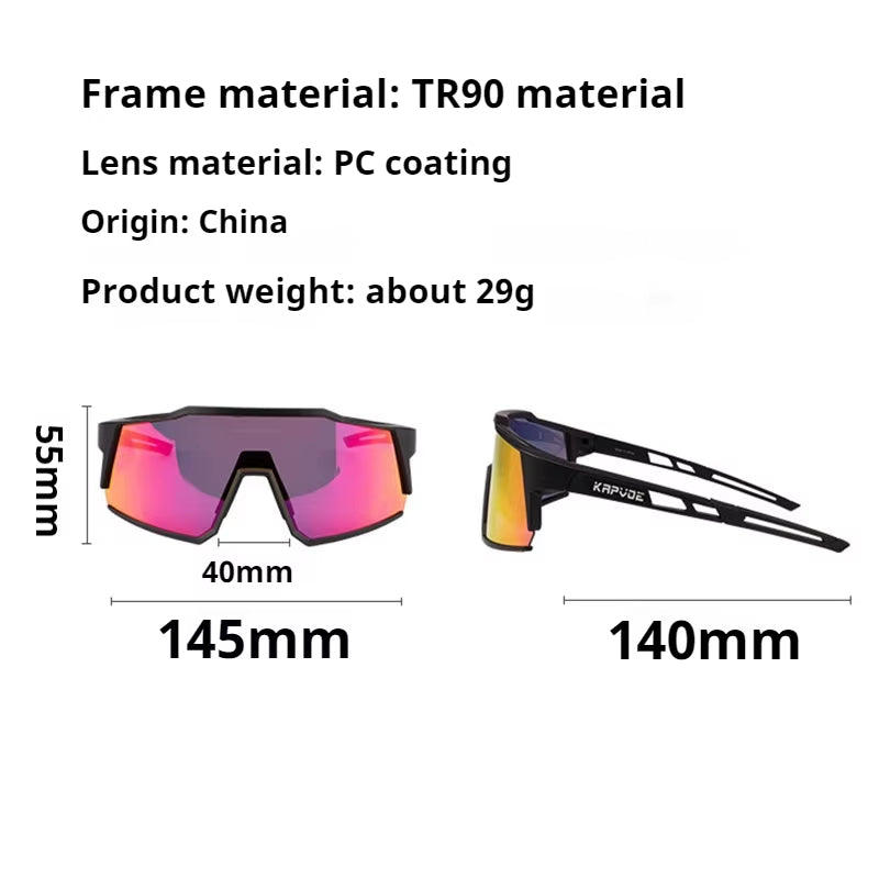 Kapvoe Polarized Cycling Glasses
