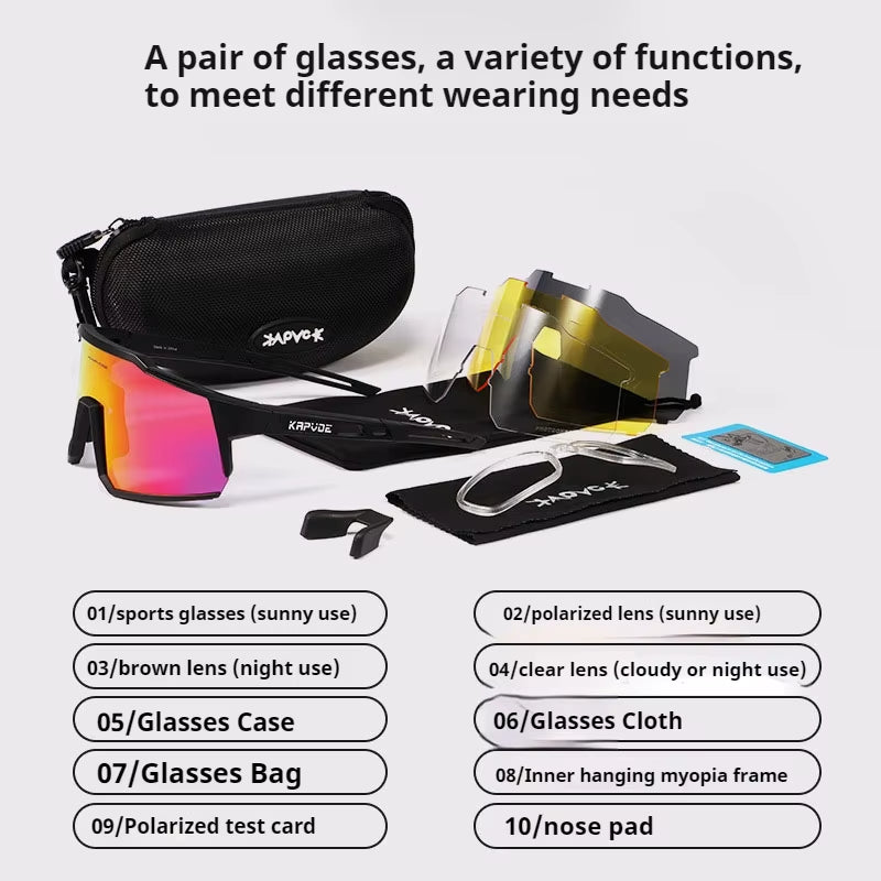 Kapvoe Polarized Cycling Glasses